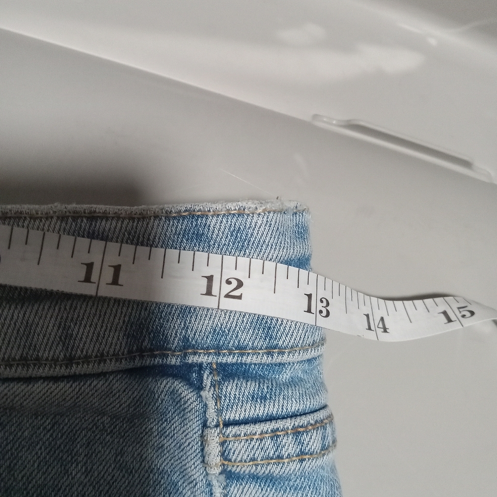 Zara High Rise Denim Shorts sz 4 - Picture 5 of 5